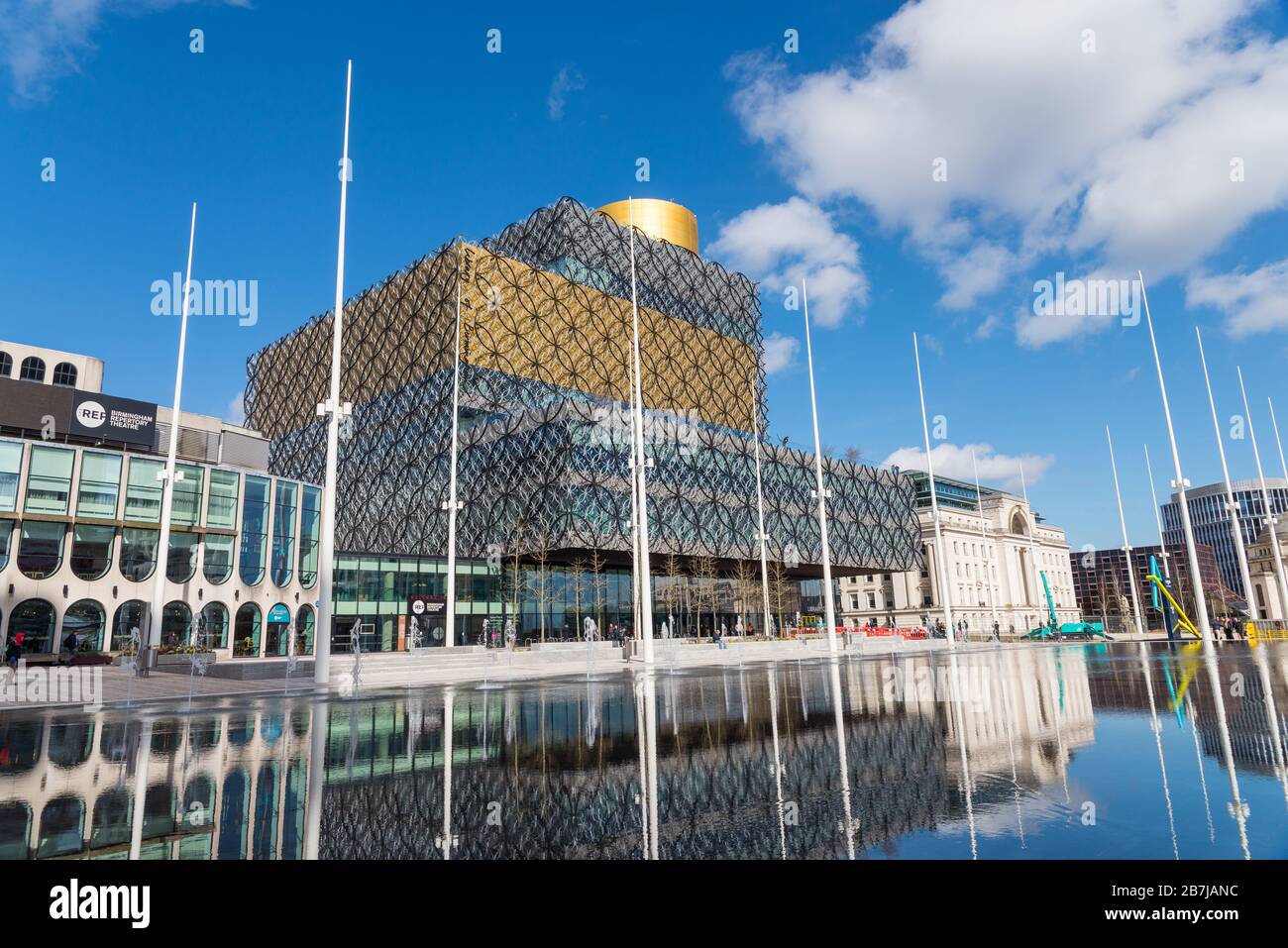La nuova Biblioteca di Birmingham in Centenary Square, Birmingham, Regno Unito Foto Stock