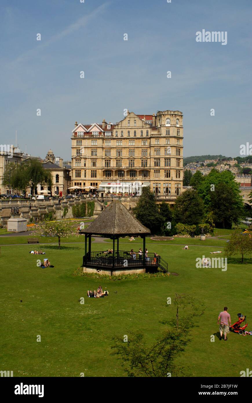 Parade Gardens, Bath, North East Somerset Council. Regno Unito (Regno Unito). Foto: © Rosmi Duaso/fototextbcn Foto Stock