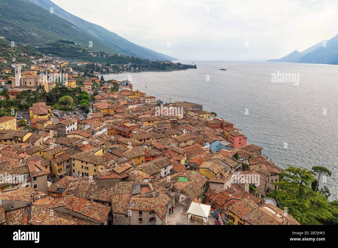 Malcesine sul Lago di Garda in Italia Foto Stock