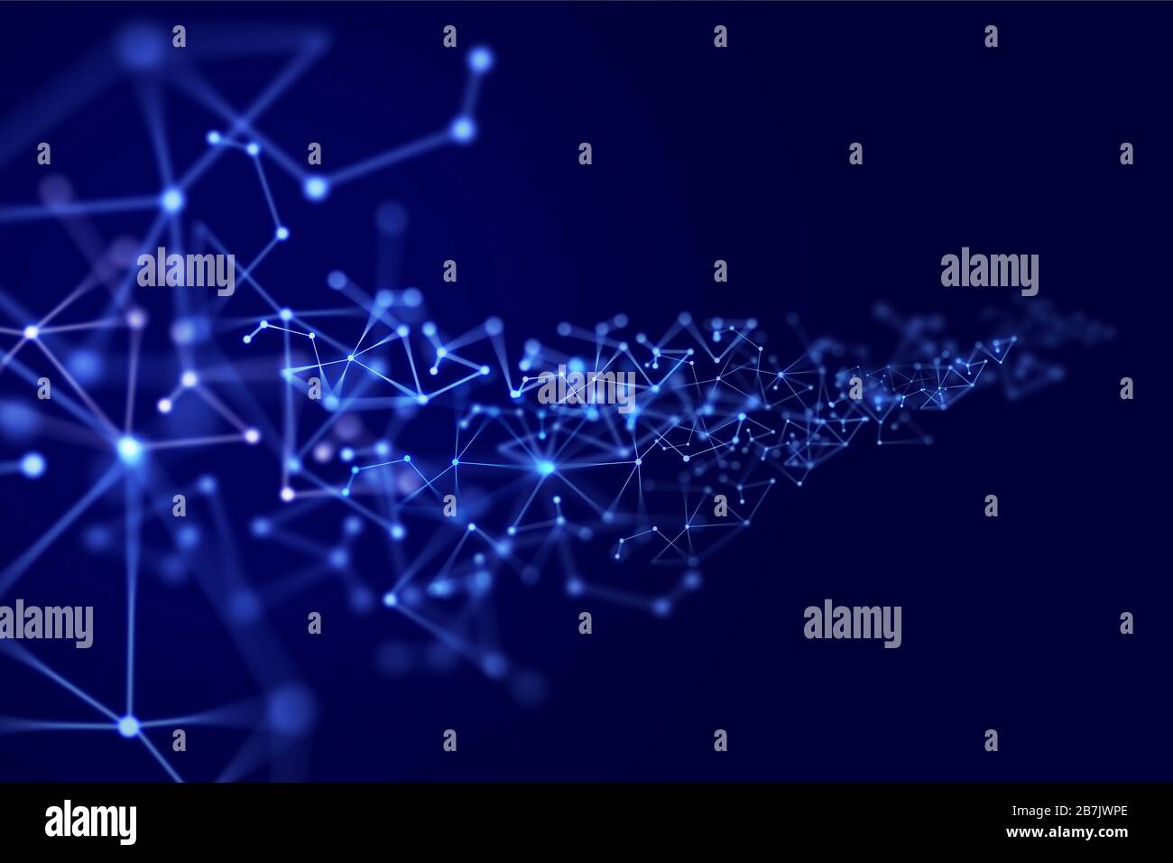 Trasmissione di big data su rete globale Foto Stock