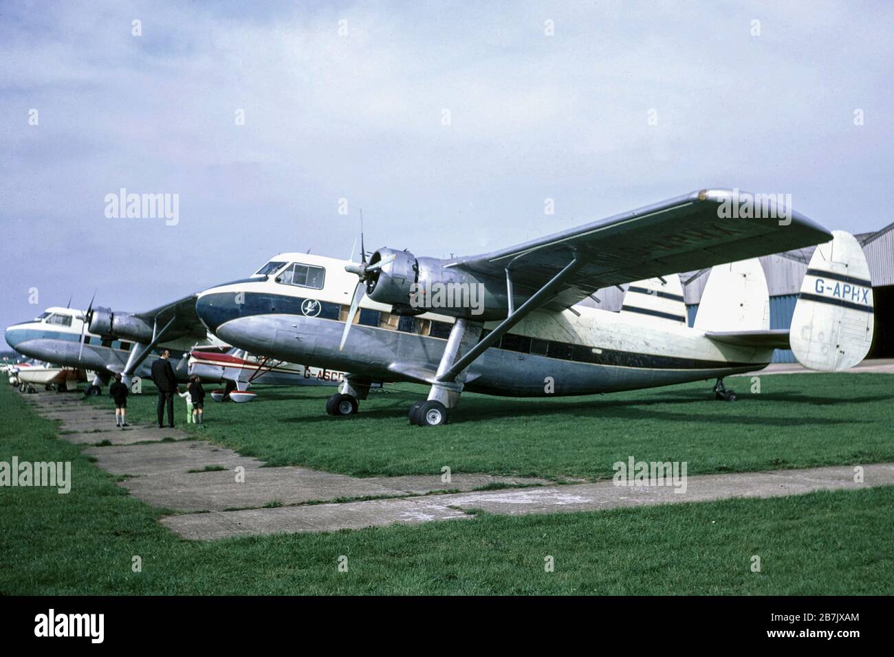 A SCOTTISH AVIATION TWIN PIONEER 1 presso Sywell aerodrome, Northamptonshire, 1970 Foto Stock