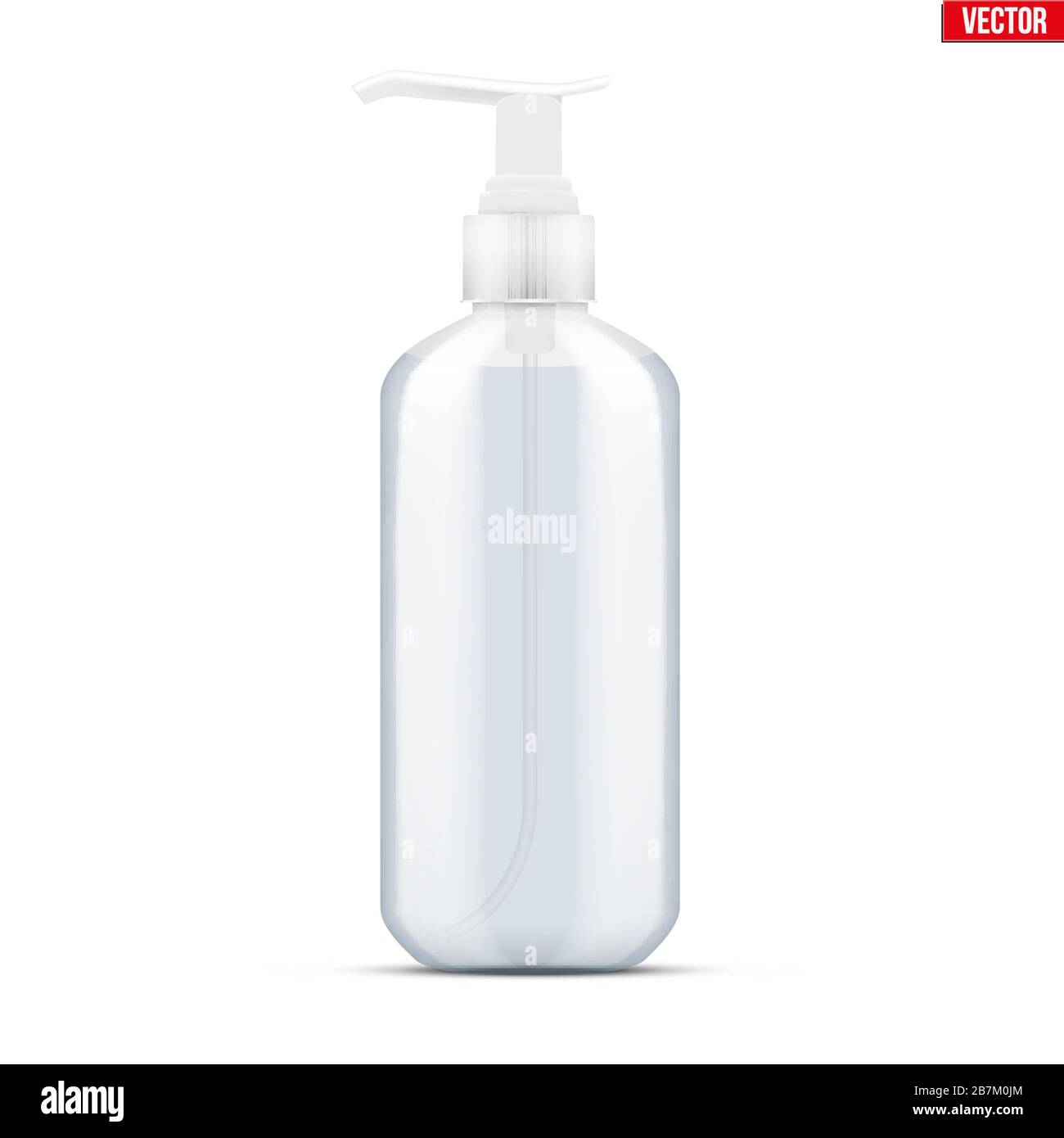 Flacone igienizzante con pompa Illustrazione Vettoriale
