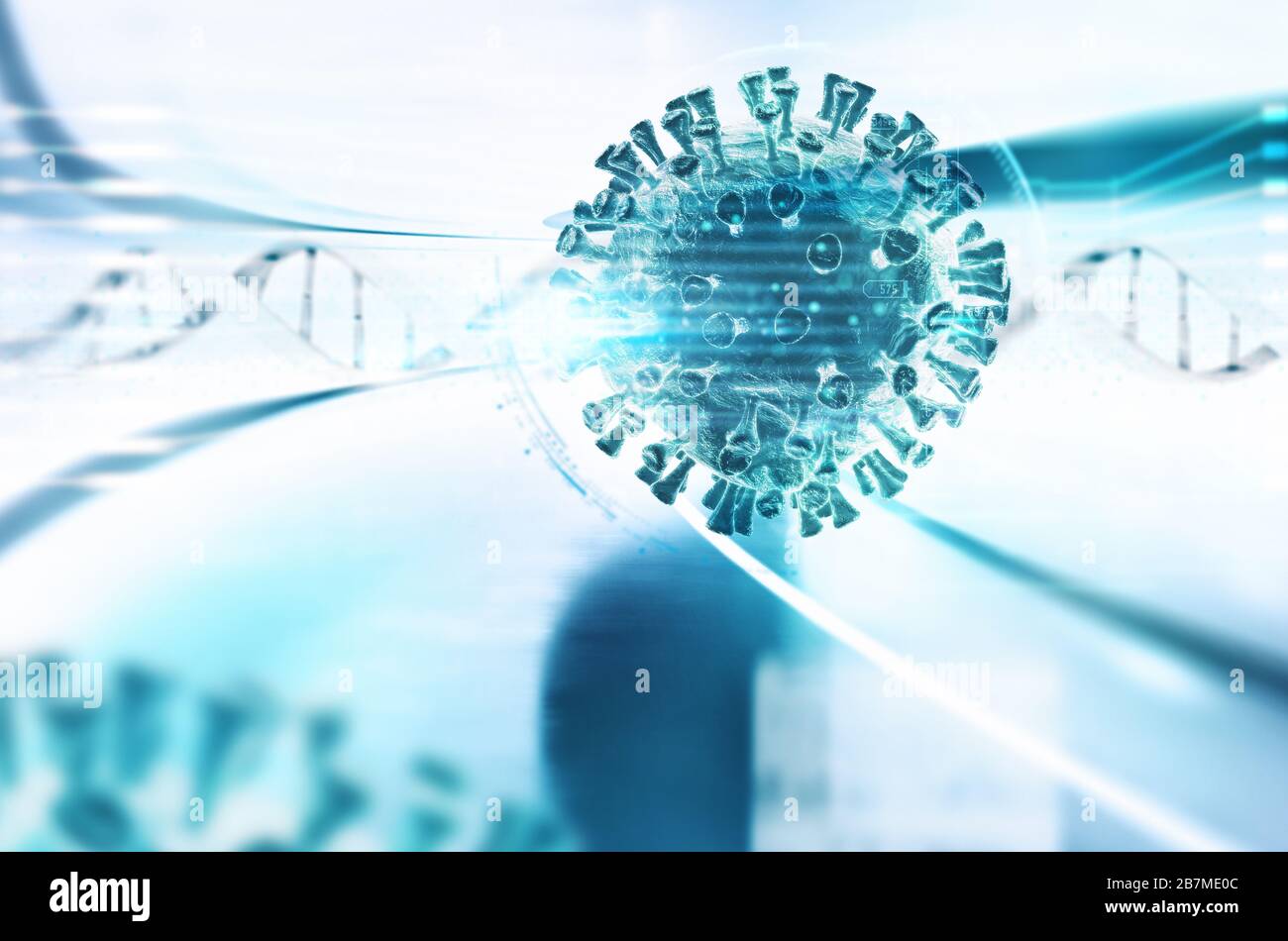 Sviluppo di un vaccino contro il virus sars cov 2 colpevole della malattia di covid 19 Foto Stock