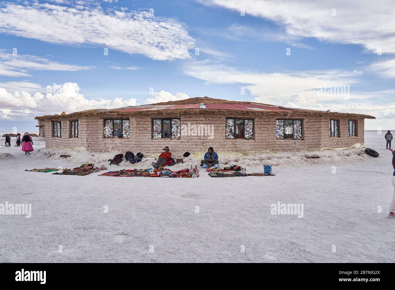 Ristorante Salar de Uyuni Foto Stock