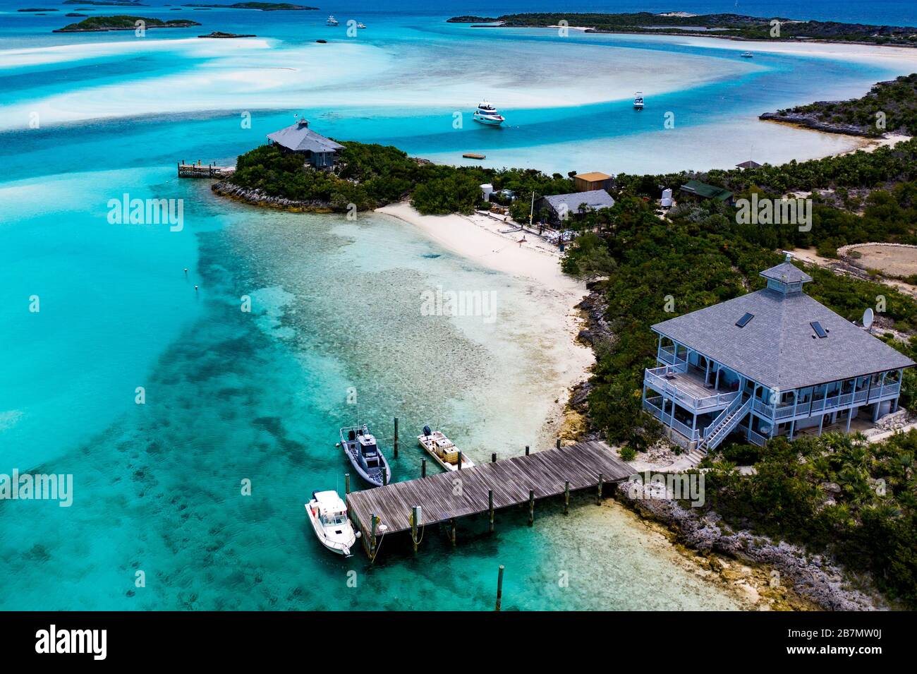 Exuma Cays Land and Sea Park, Exuma Island Chain, Bahamas Foto Stock