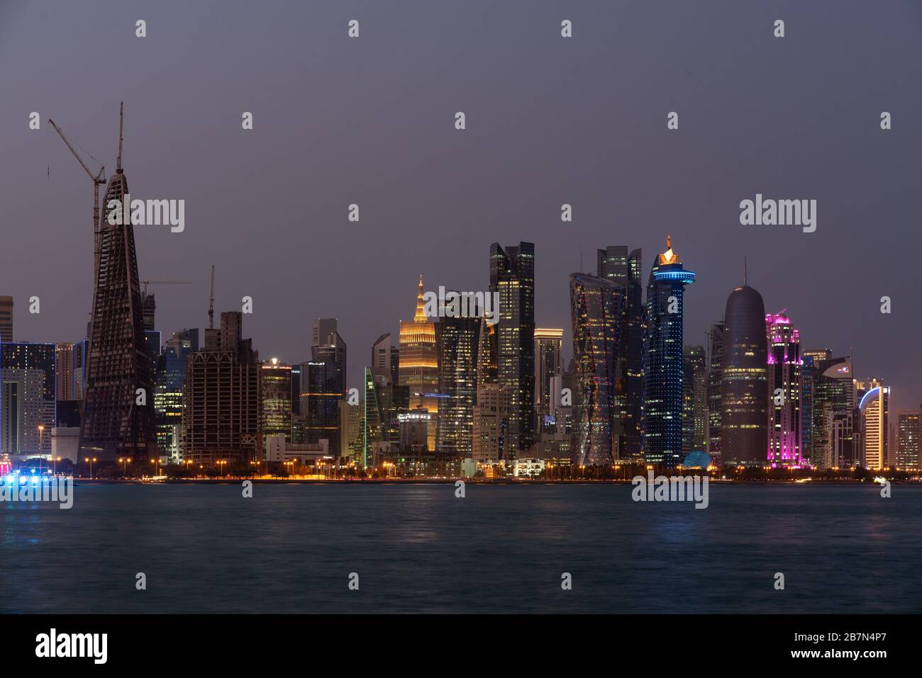 Doha skyline Foto Stock