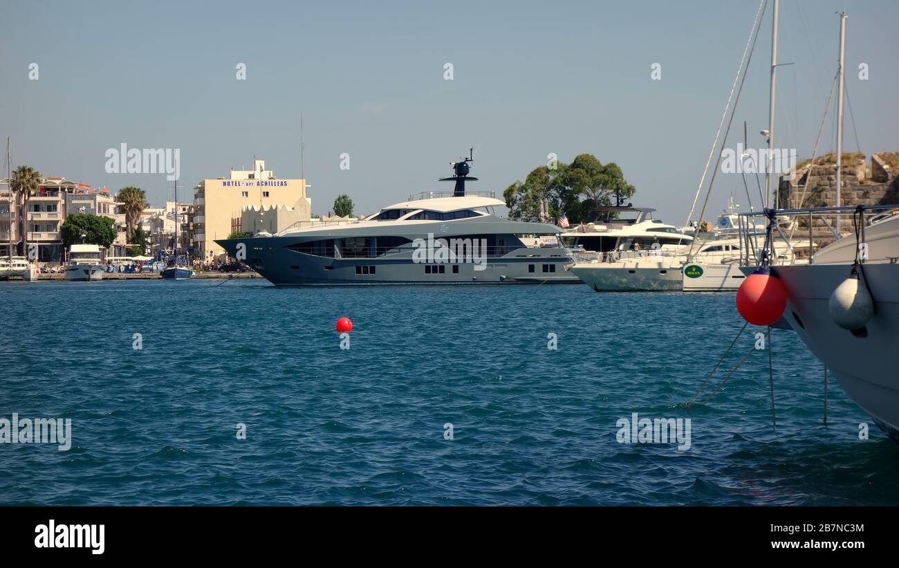 Grecia Griechenland isola Insel Kos Hafen Foto Stock
