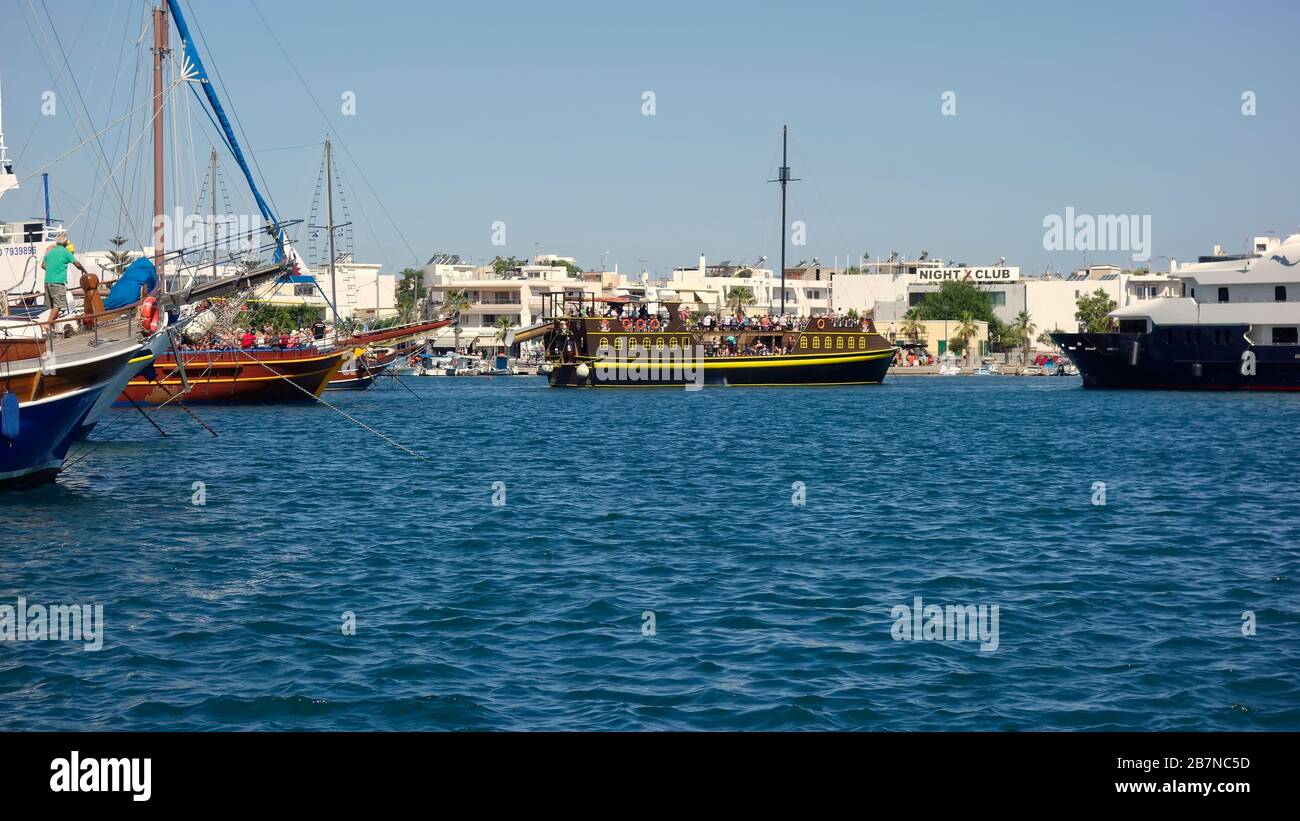Grecia Griechenland isola Insel Kos Hafen Foto Stock