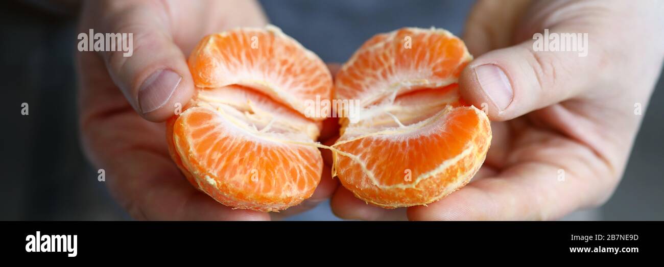 Tangerini yummy e sani Foto Stock