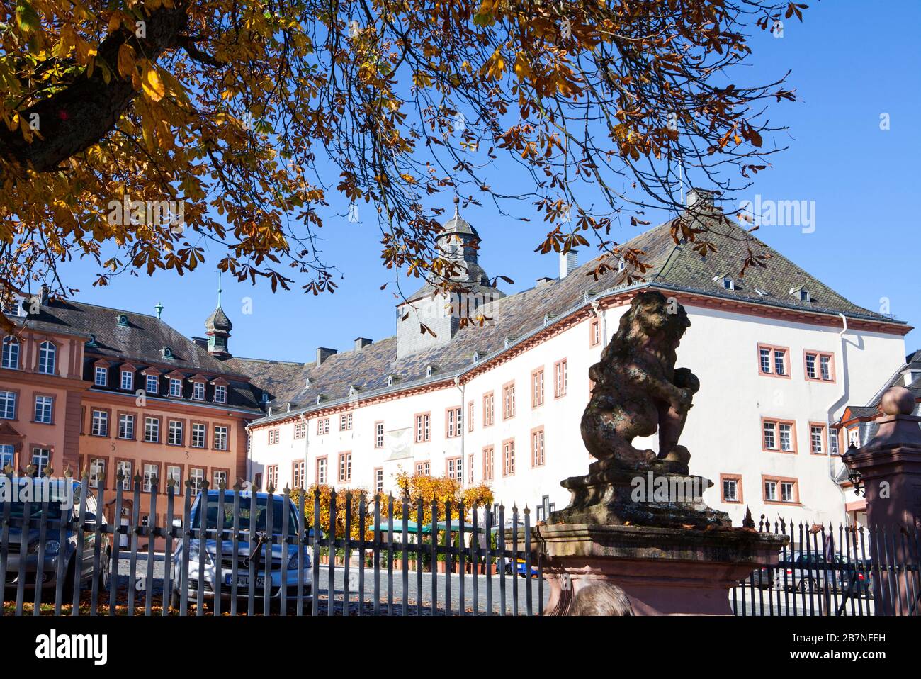 Castello di Schloss Berleburg, Bad Berleburg, distretto di Wittgensteiner Land, Renania settentrionale-Vestfalia, Germania, Europa Foto Stock