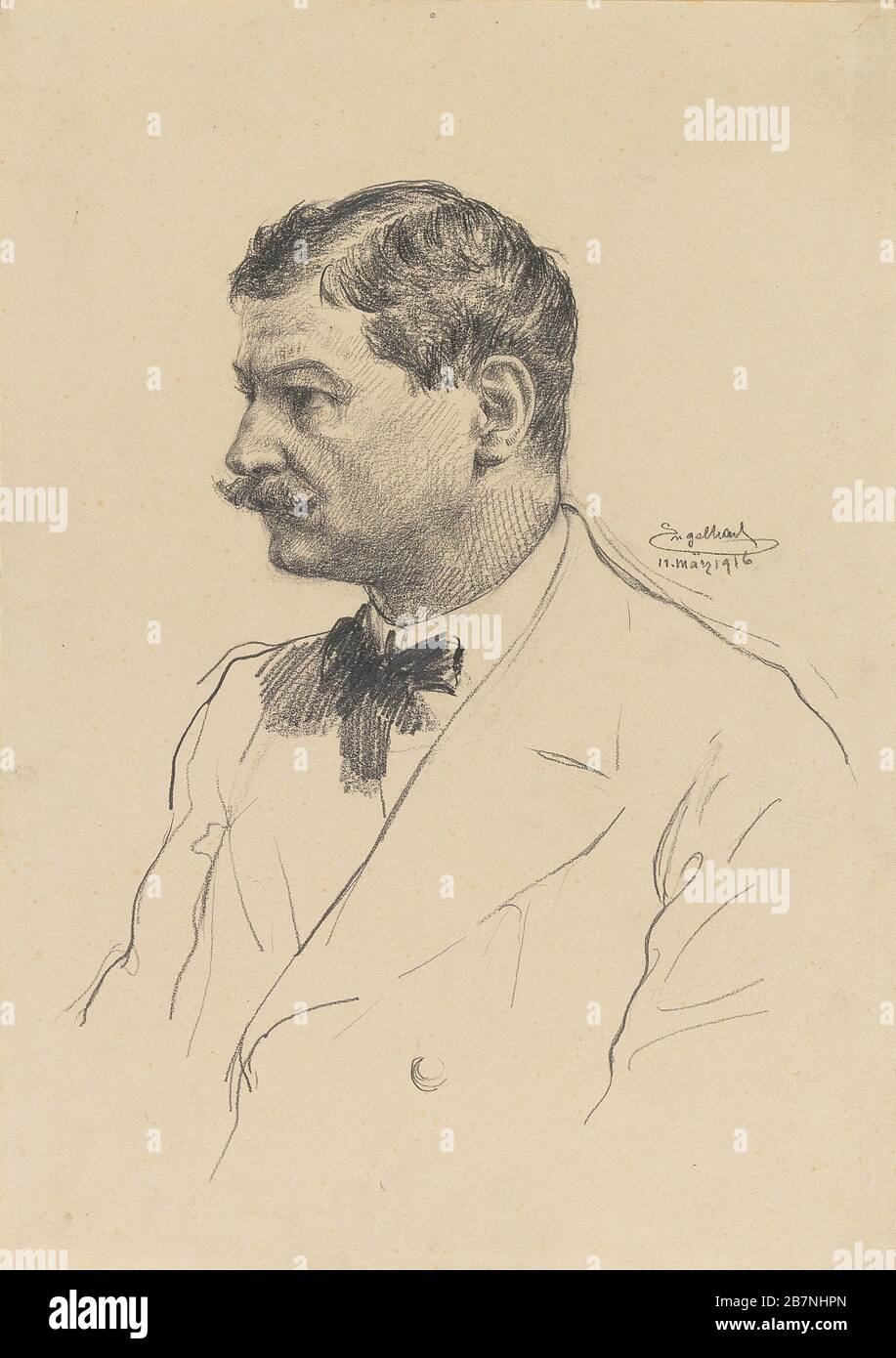 Autoritratto, 1916. Collezione privata. Foto Stock