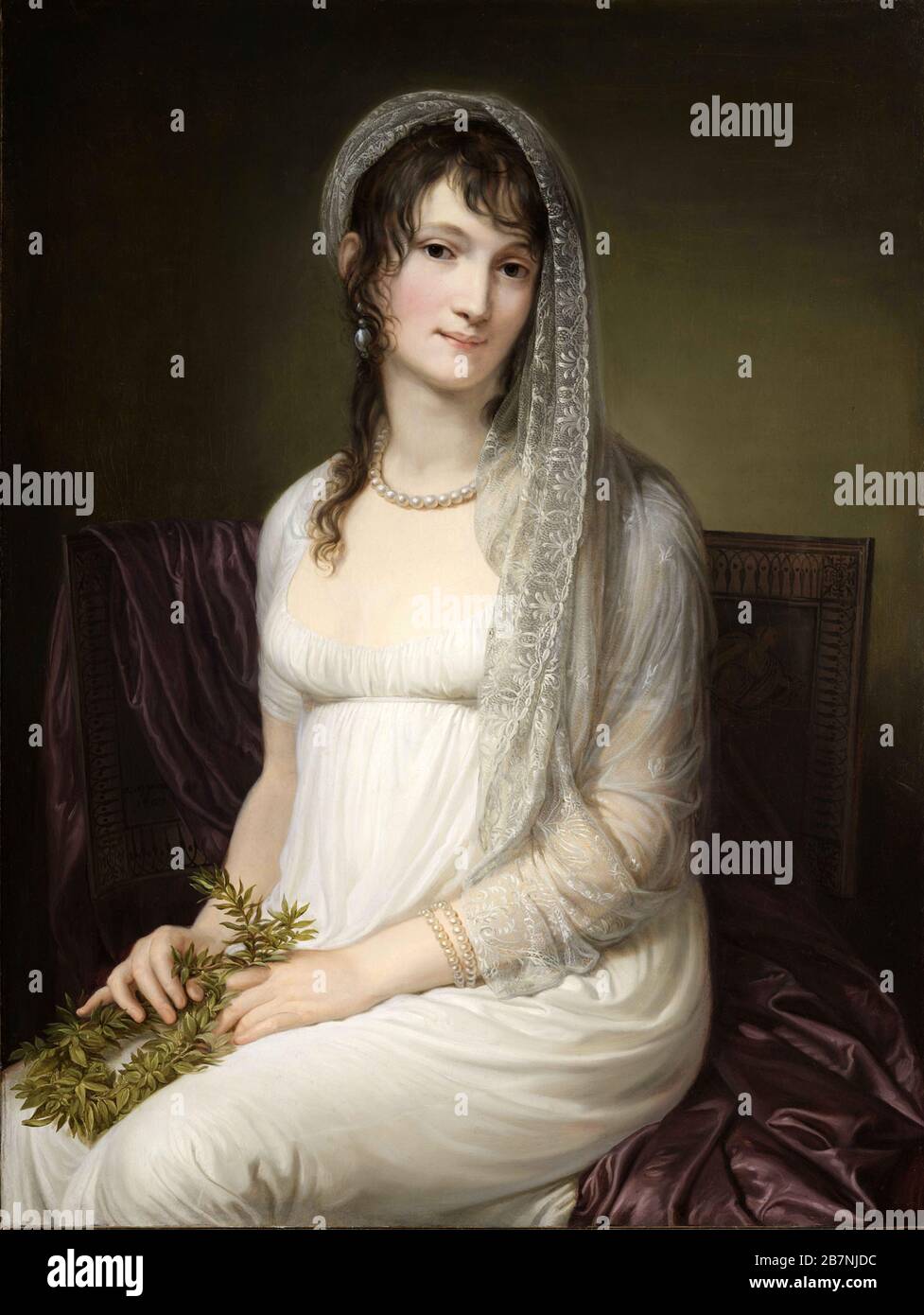 Ritratto di Francesca (Fannie) Lechi (1773-1806) , 1803 ca. Collezione privata. Foto Stock
