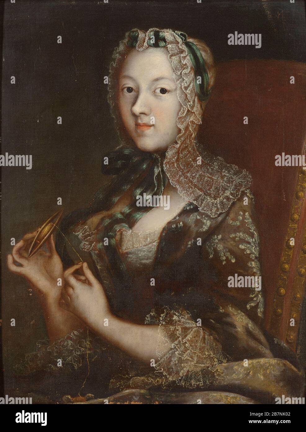 Christine Henriette di Assia-Rotenburg (1717-1778), Principessa di Carignan , 18 ° secolo. Collezione privata. Foto Stock