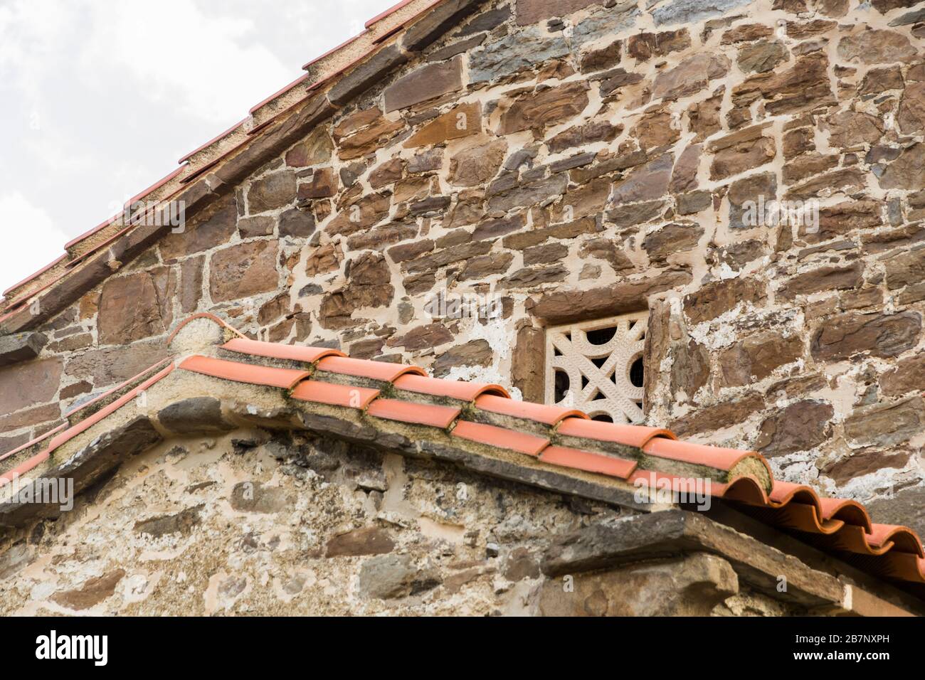 Lena, Spagna. La Chiesa di Santa Cristina de Lena, un tempio romano cattolico pre-romanico nelle Asturie. Patrimonio dell'umanità dal 1985 Foto Stock