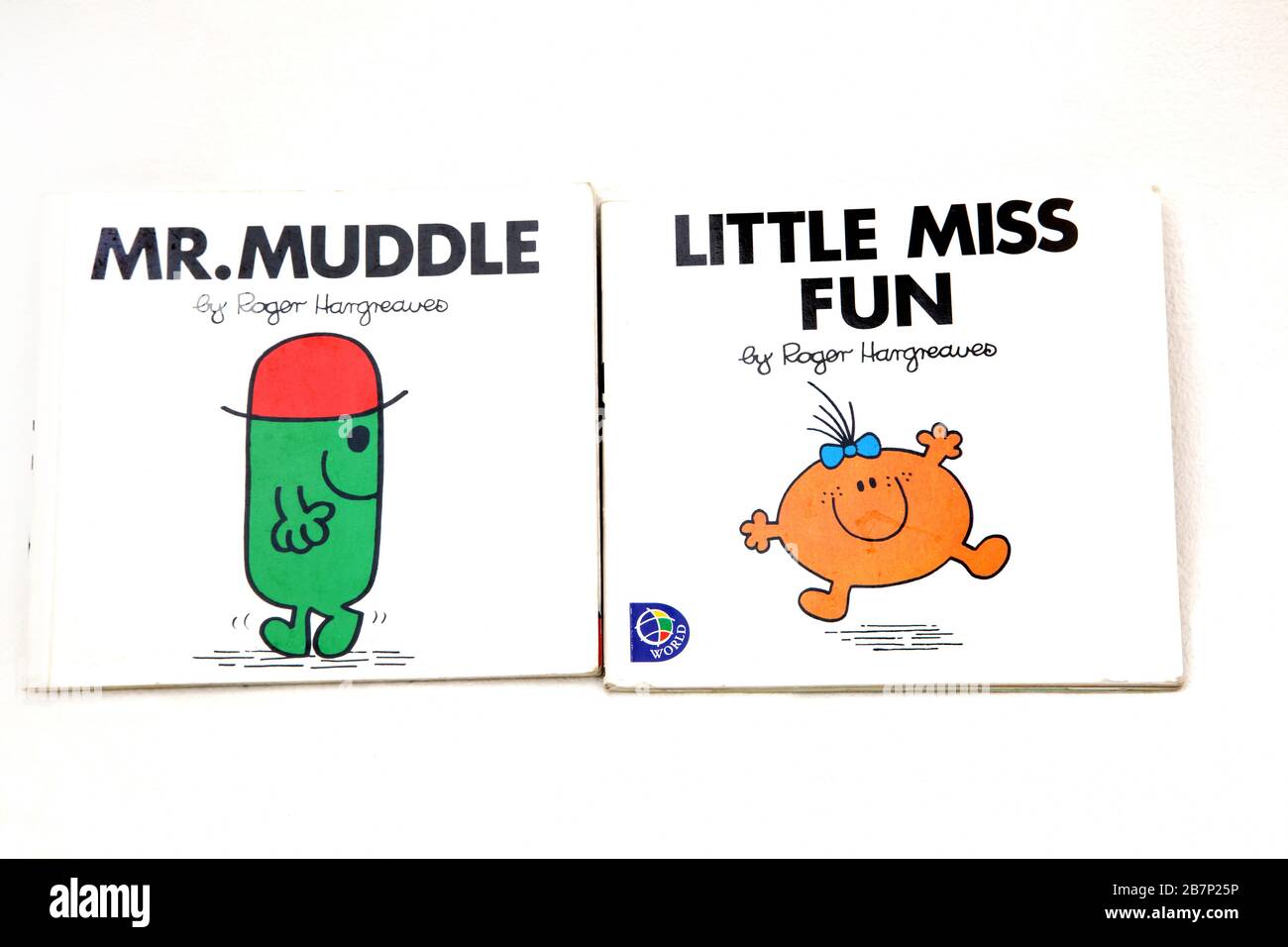 MR Men and Little Miss Books - MR Muddle and Little Miss Fun di RogerHargreaves Foto Stock