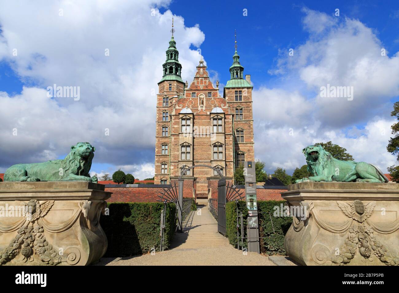 Castello di Rosenborg, Copenaghen, Zelanda, Danimarca, Europa Foto Stock