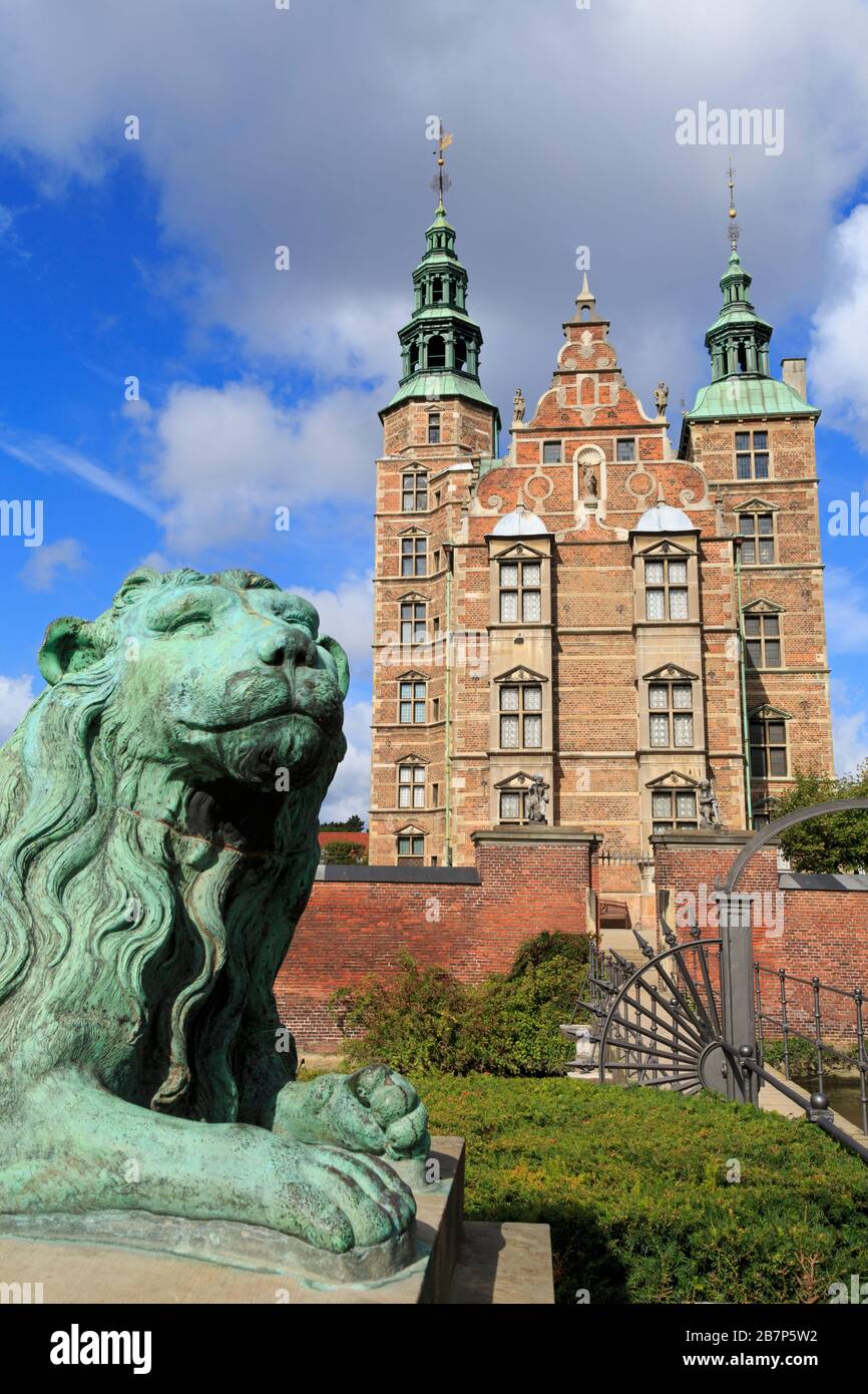 Castello di Rosenborg, Copenaghen, Zelanda, Danimarca, Europa Foto Stock