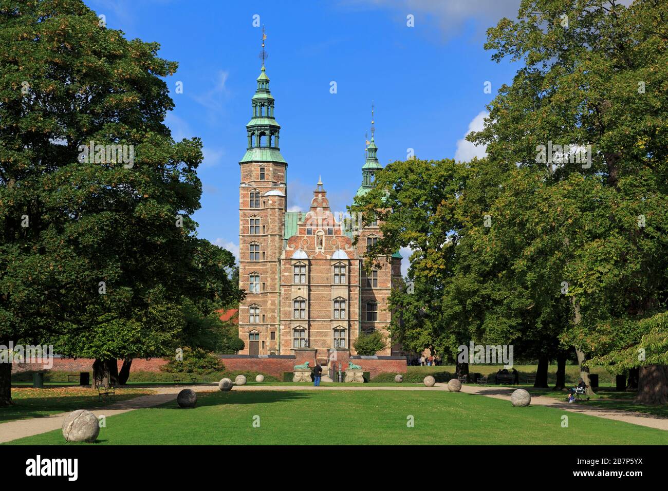Castello di Rosenborg, Copenaghen, Zelanda, Danimarca, Europa Foto Stock