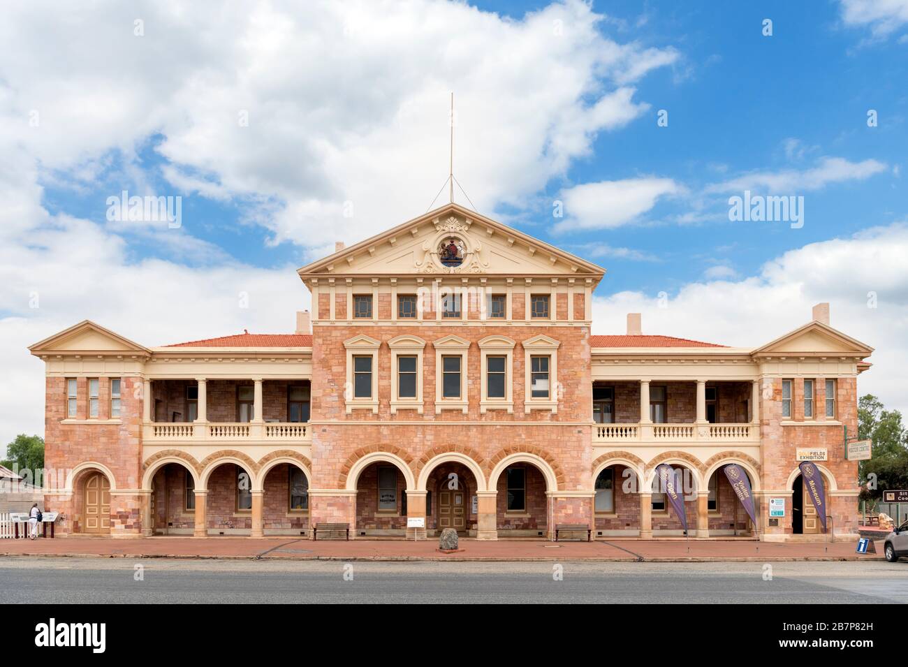 Il Goldfields Exhibition Museum ha sede nel Mining Warden's Court Building, Coolgardie, Australia Occidentale, Australia Foto Stock