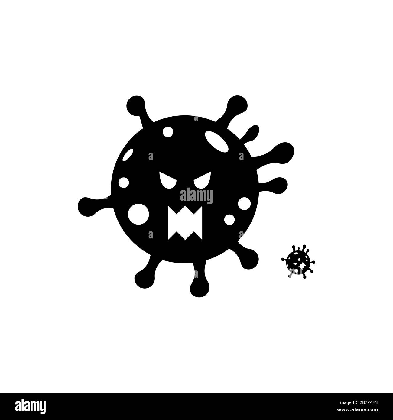 Corona Virus 2020. Malattia del virus Wuhan, infografica dei metodi di prevenzione delle infezioni virali. Infografica, Logo, simbolo e come prevenire. Illustrazione vettoriale Foto Stock