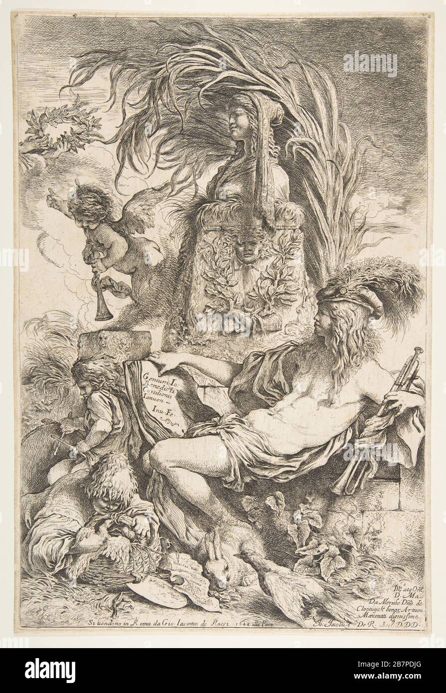 Il genio di Castiglione, ca. 1645-47 (pubblicato nel 1648). Foto Stock