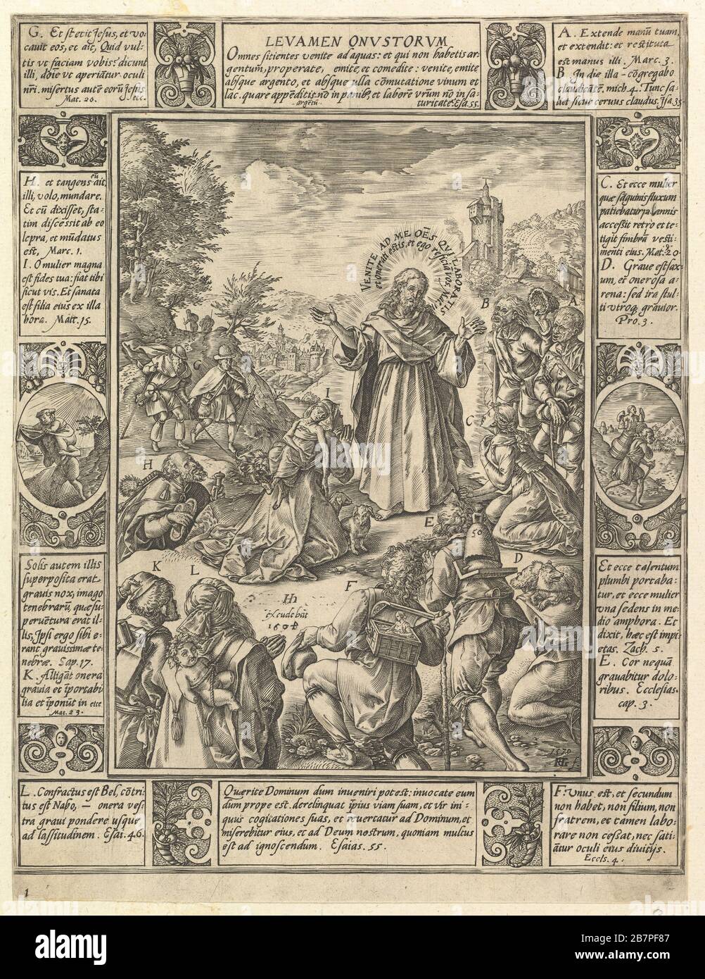 Levamen Onostrorum, dalle allegorie della fede cristiana, dalle allegorie cristiane e profane, 1604. Foto Stock