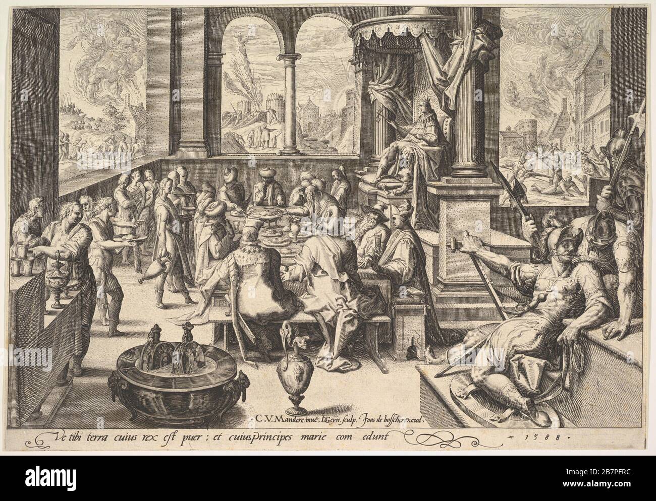 Allegoria del governo di un re infantile, 1588. Foto Stock