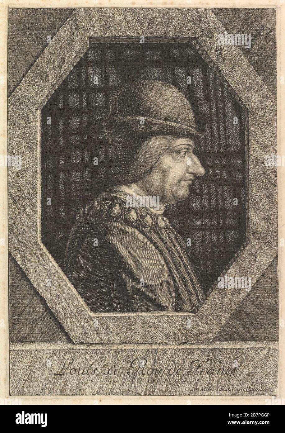 Louis XI, roi de France. Foto Stock
