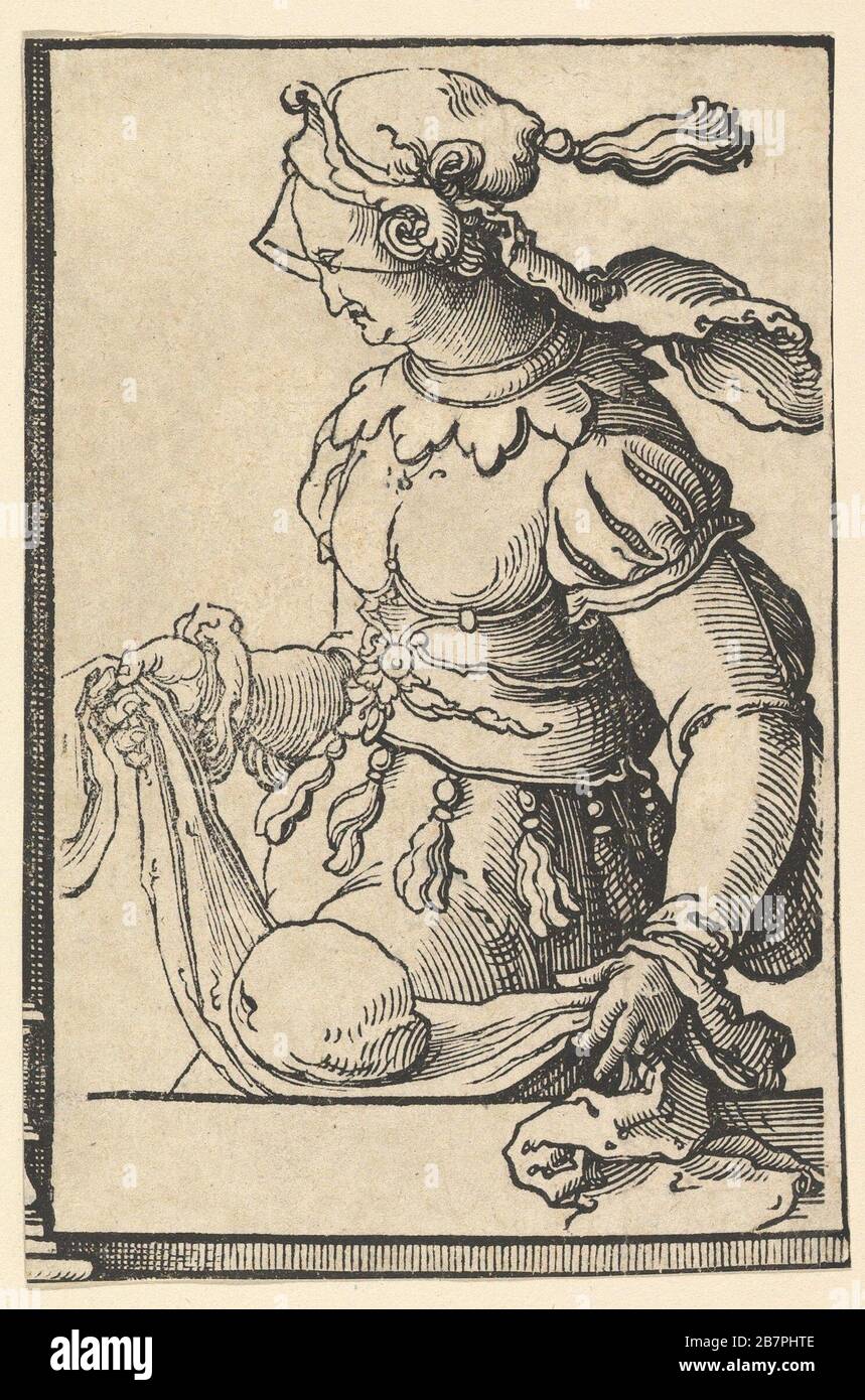 Cumean Sibyl, dalla serie di Sibyls, ca. 1530. Foto Stock