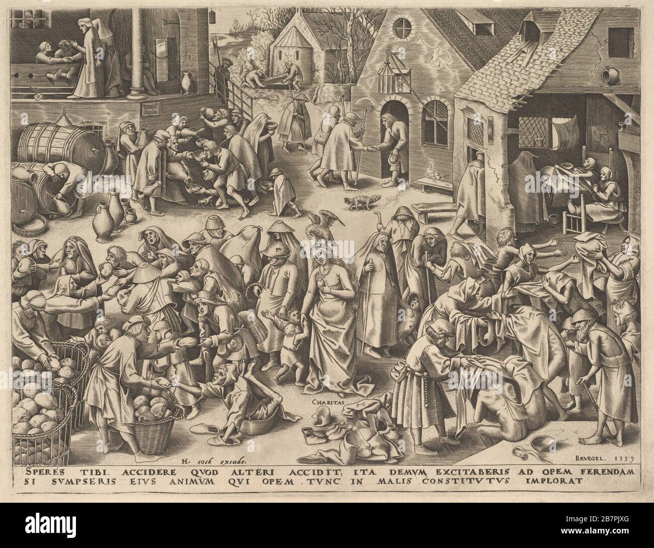 Carità (Charitas) dalle virtù, 1559. Foto Stock