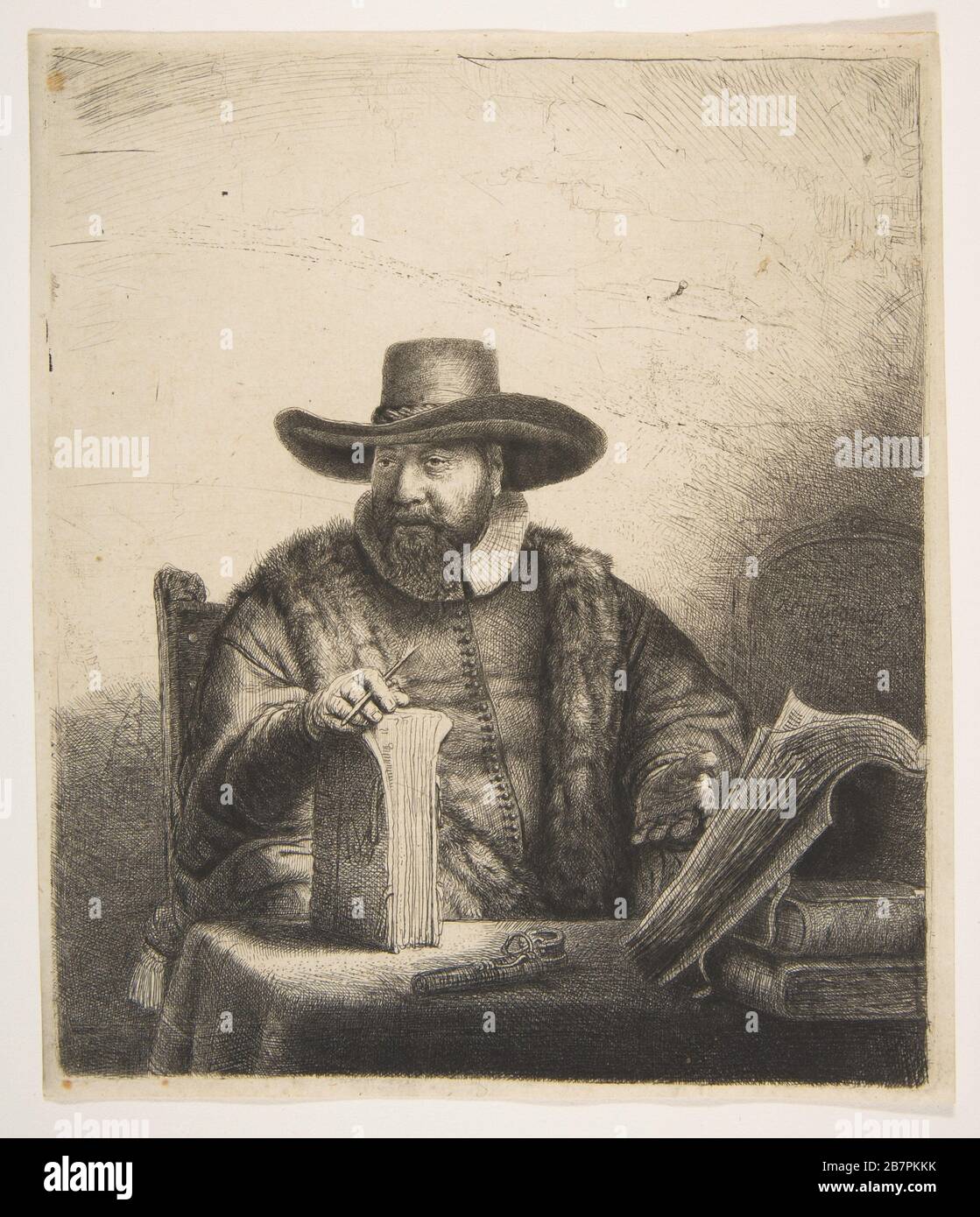 Cornelis Claesz Anslo, Preacher. Foto Stock