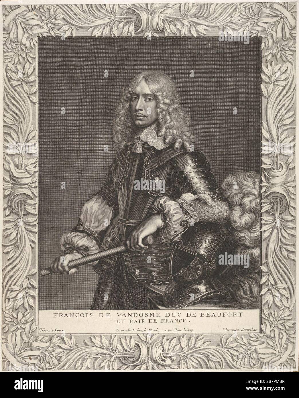 Fran e Xe7;ois de Vend e xf4;me, duc de Beaufort, ca. 1649. Foto Stock