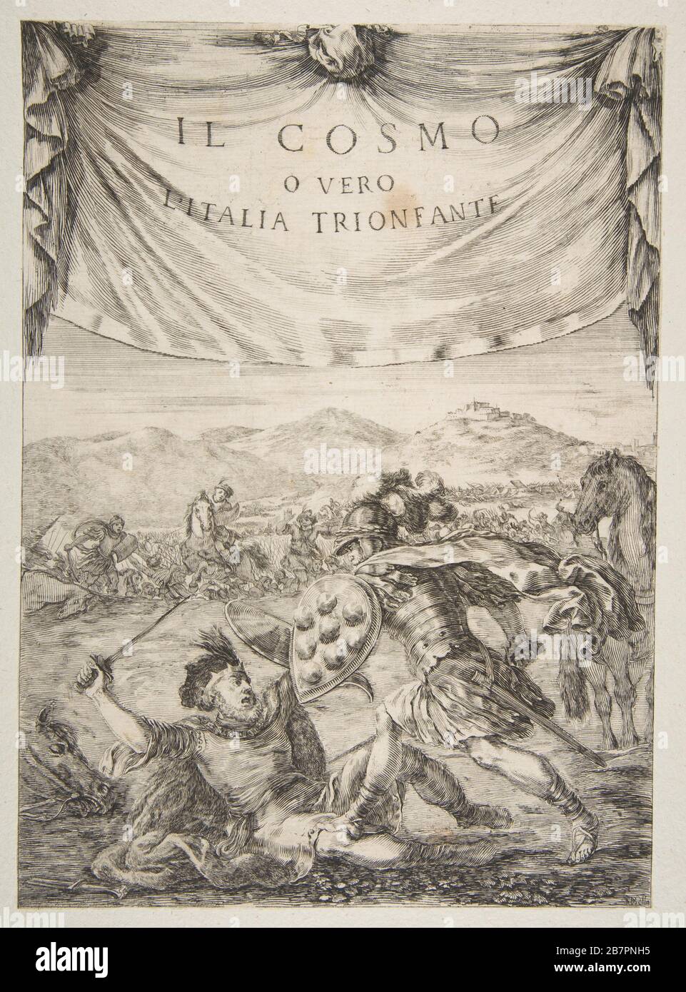 Frontespizio per il Cosmo, 1650. Foto Stock