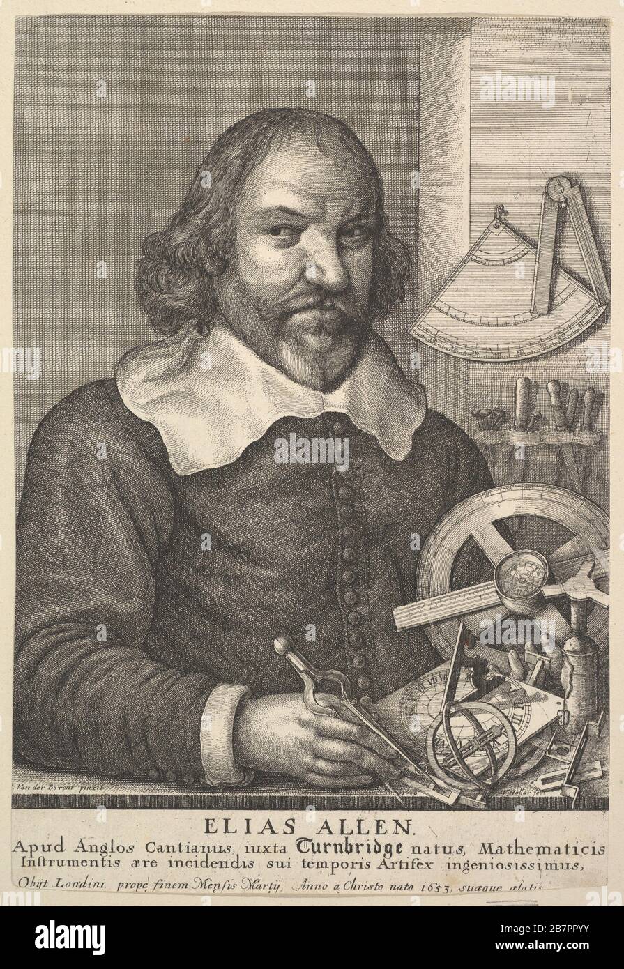 Elias Allen, 1666. Foto Stock