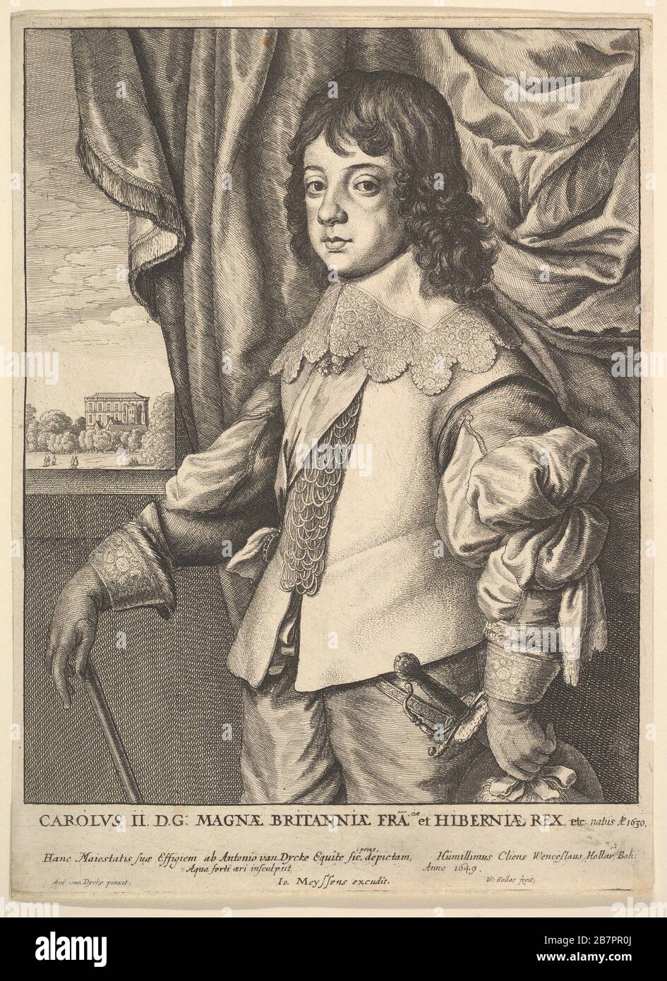 Carlo II, 1649. Foto Stock