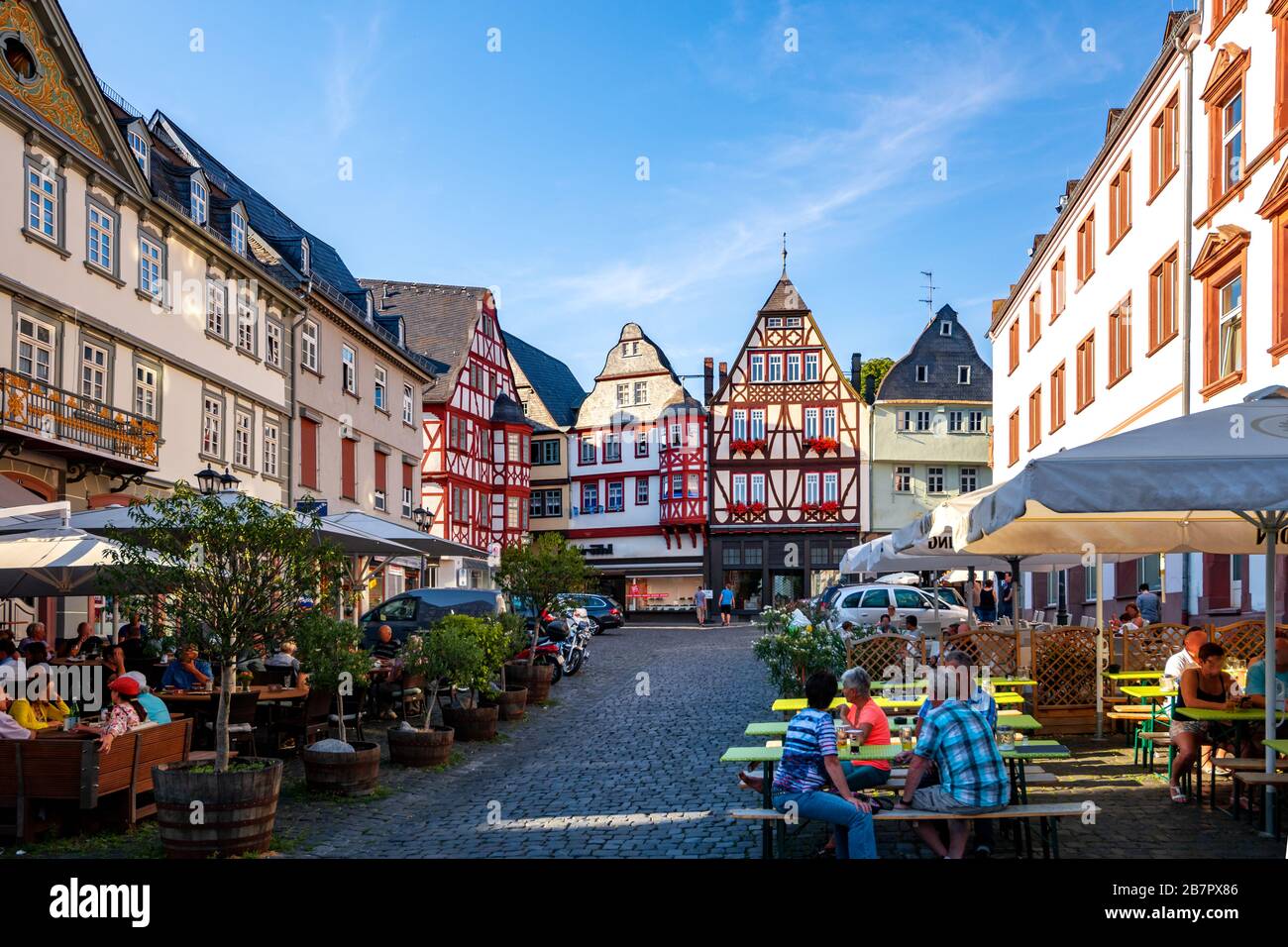 Città storica di Limburg an der Lahn, Germania Foto Stock