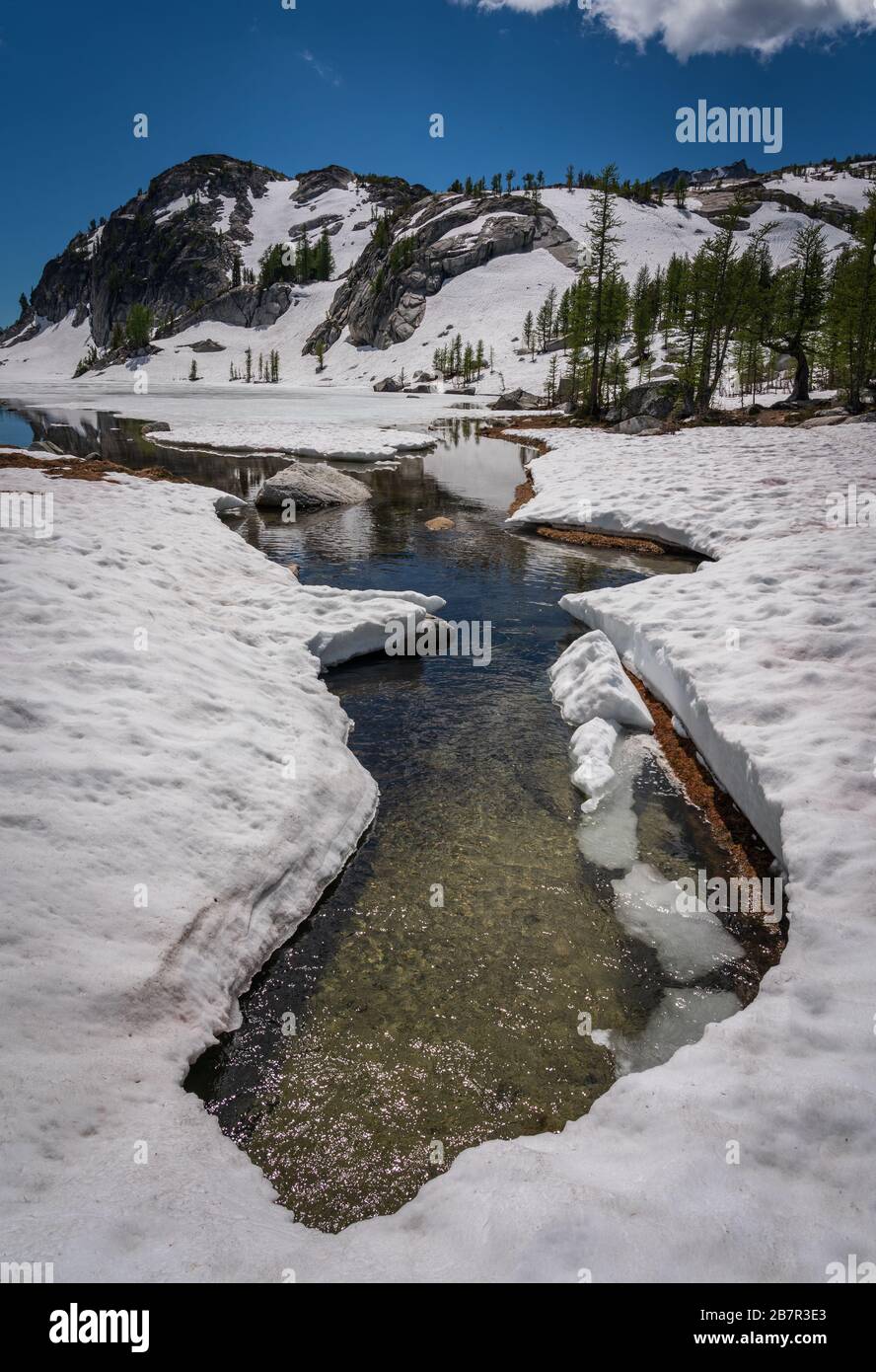 Alpine Lakes Wilderness nello Stato di Washington Foto Stock