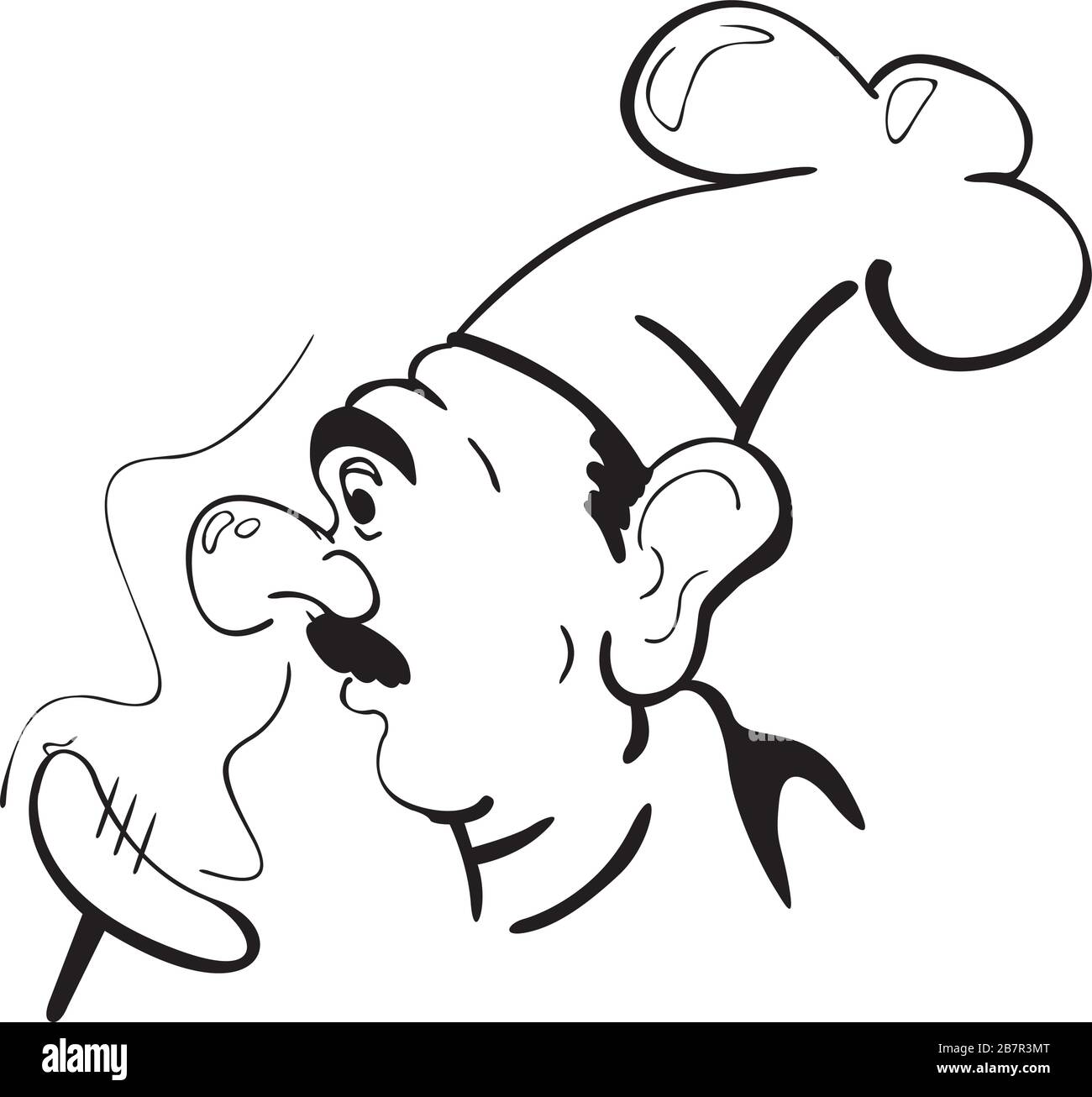 cuocete la salsiccia profumata Illustrazione Vettoriale