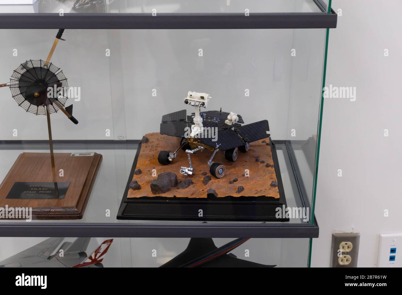 Hampton, VA/USA-Marzo 1,2020: Modello Mars rover in mostra all'Air Power Park. Foto Stock