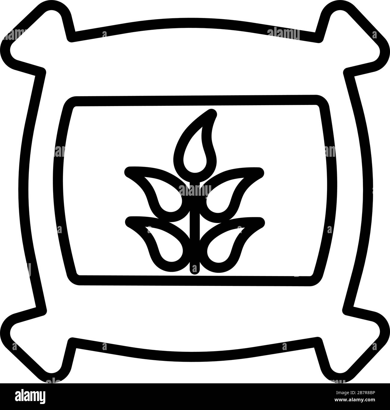 sacco disegno - 5 sacco di semi , disegno di illustrazione vettoriale icona stile linea Immagine e Vettoriale - Alamy