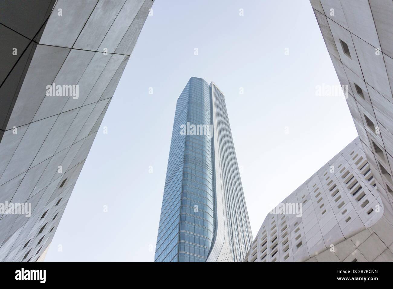 Nanjing, Cina-23 dicembre 2018: Centro internazionale di cultura giovanile di Nanjing, progettato dagli architetti Zaha Hadid. Foto Stock