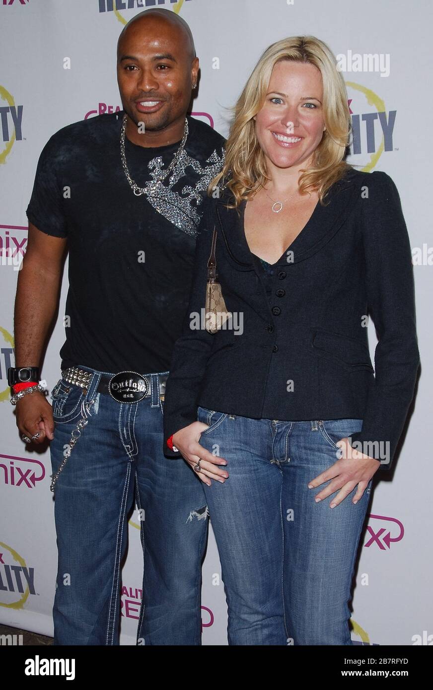 Cyrus e Beth Stolarczyk di 'Real World' al Reality Remix Really Awards tenutosi a Les Deux a Hollywood, California. L'evento si è svolto martedì 24 ottobre 2006. Foto di: SBM / PictureLux - riferimento file 33984-76787SBMPLX Foto Stock