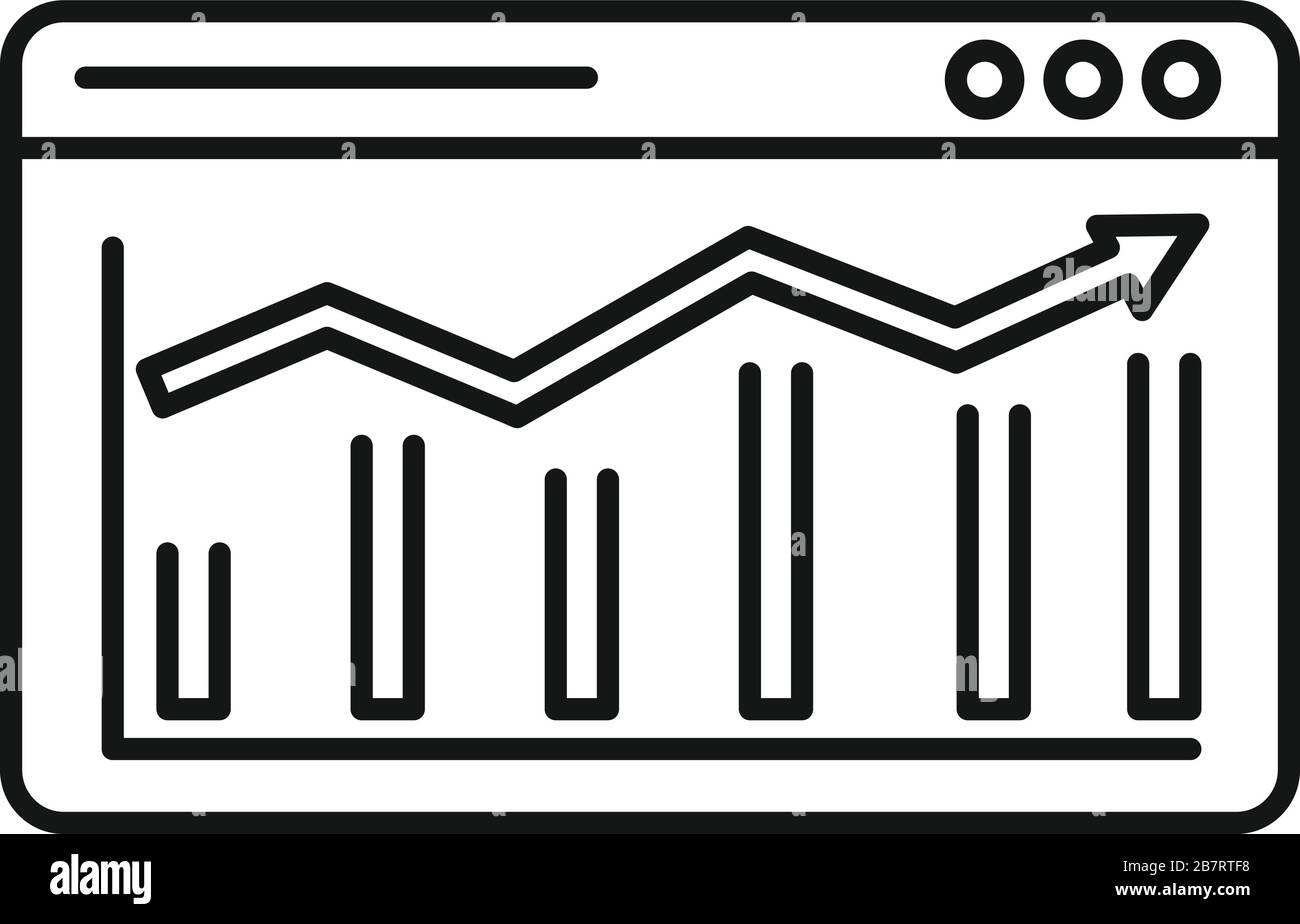 Icona della piattaforma Web CRM. Contorno crm web piattaforma vettoriale icona per il web design isolato su sfondo bianco Illustrazione Vettoriale