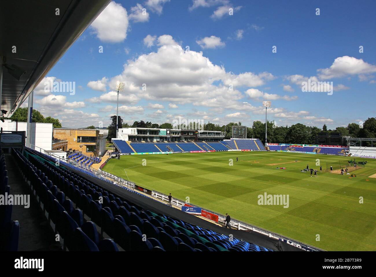 Vista generale dello stadio SSE SWALEC prima dell'inizio del gioco Foto Stock