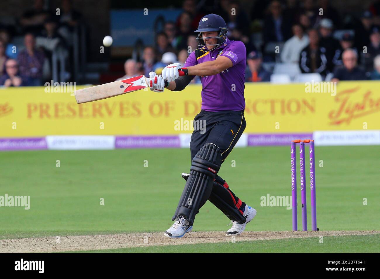 Tim Brennan in azione di batting per Yorkshire Vikings Foto Stock