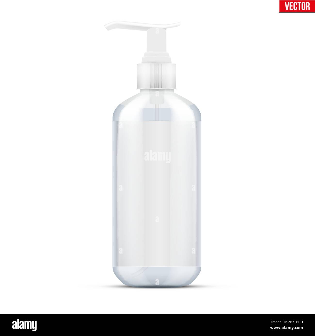 Flacone igienizzante con pompa Illustrazione Vettoriale