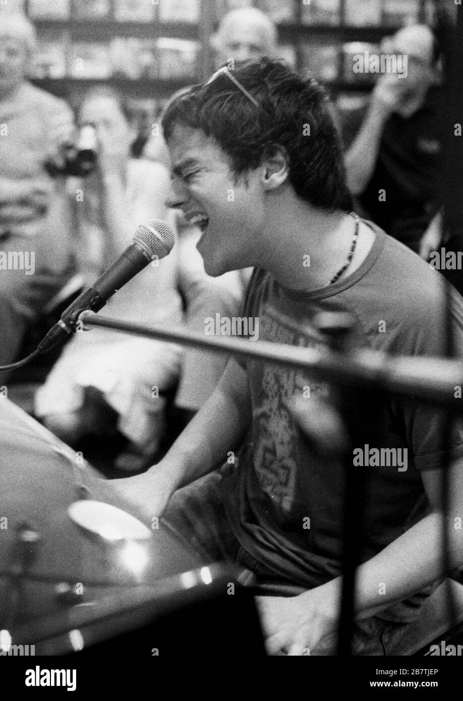 Jamie Cullum, Foyles Bookshop, Londra, 2003. Foto Stock