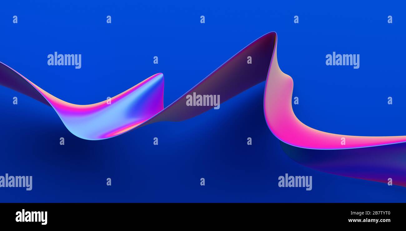 Illustrazione con rendering 3d astratto, design di sfondo moderno Foto Stock