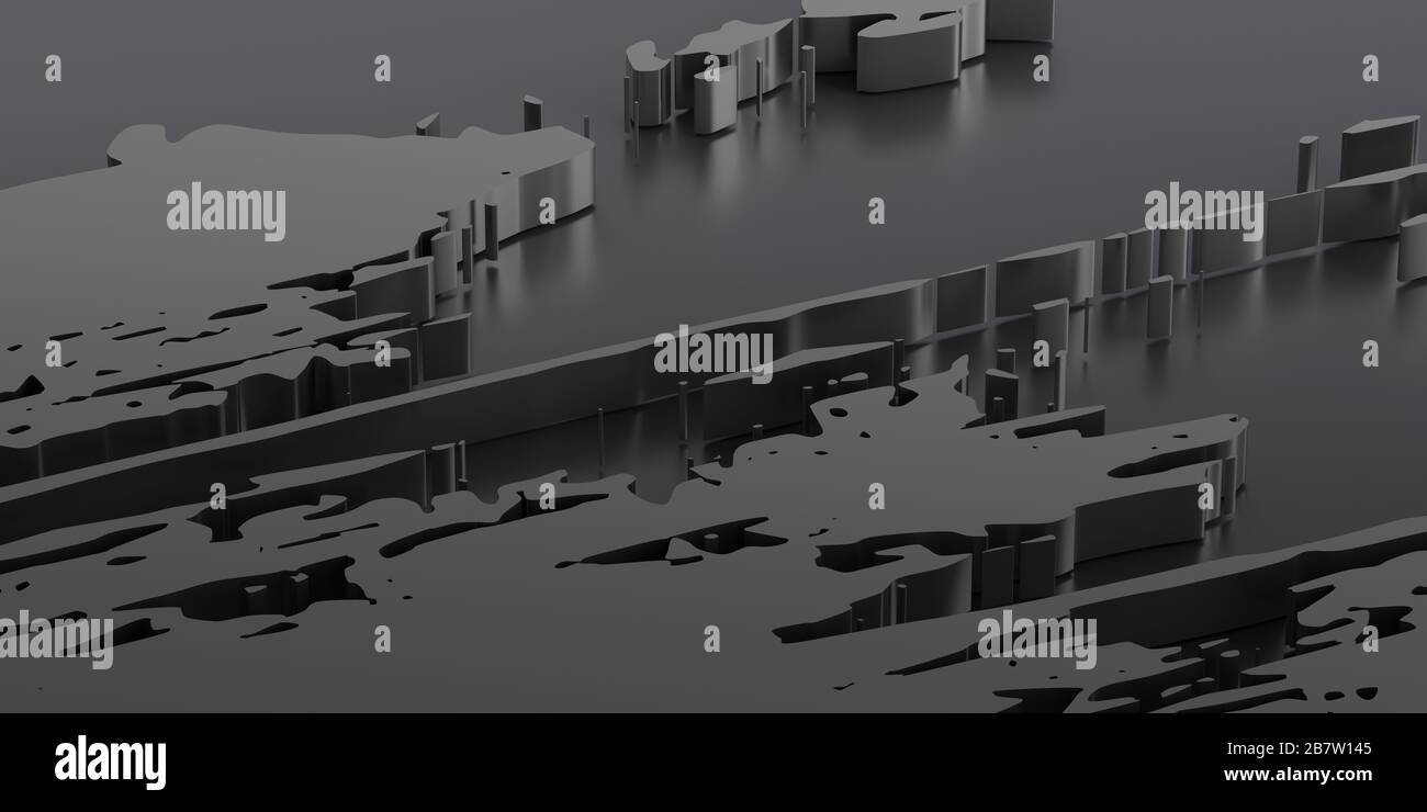 Rendering 3D astratto, disegno di sfondo, illustrazione moderna Foto Stock
