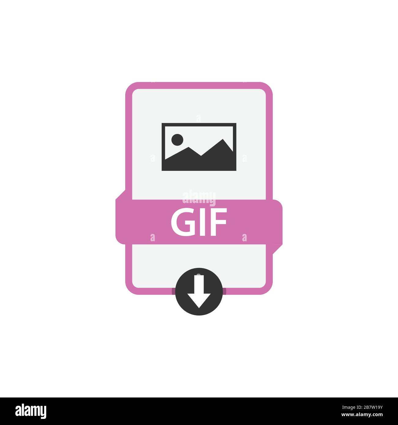 Immagine vettoriale in formato file GIF da scaricare. File GIF icona disegno piatto vettore grafico Illustrazione Vettoriale
